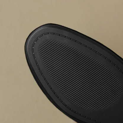 RIVIERA SUEDE FUR MULES