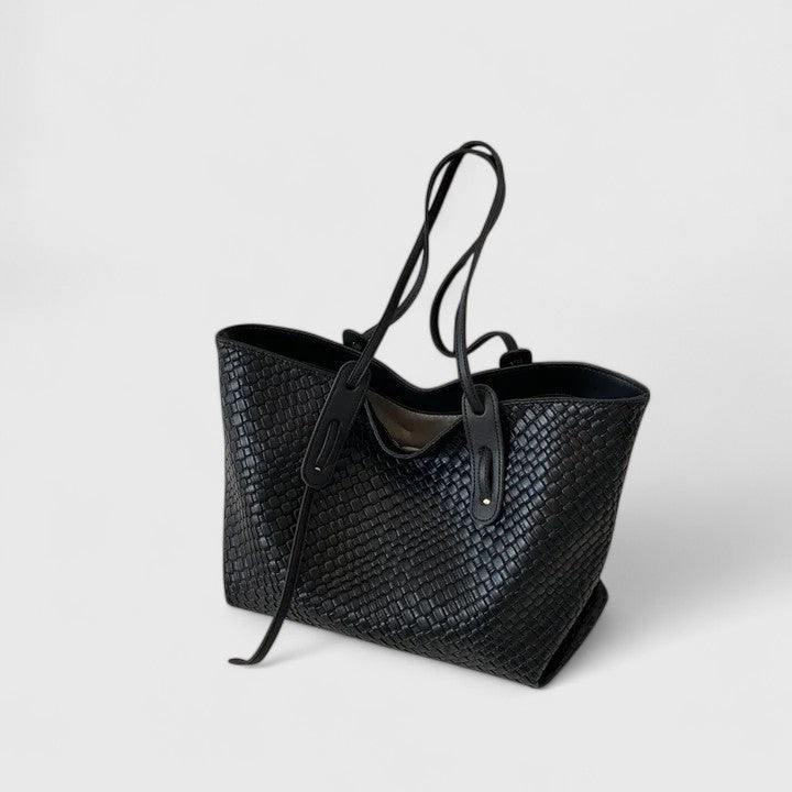 Women's Woven Tote Bag with Spacious Design and Sturdy Handles