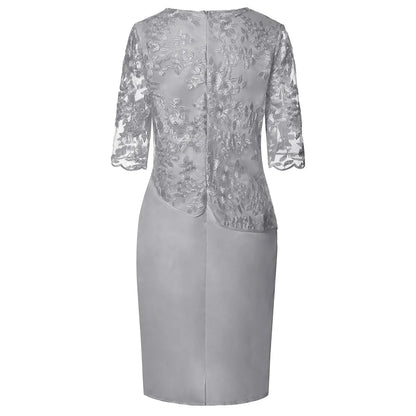Luxurious Kimono Sleeve Satin Floral Midi With Exquisite Textured Detailing Dress