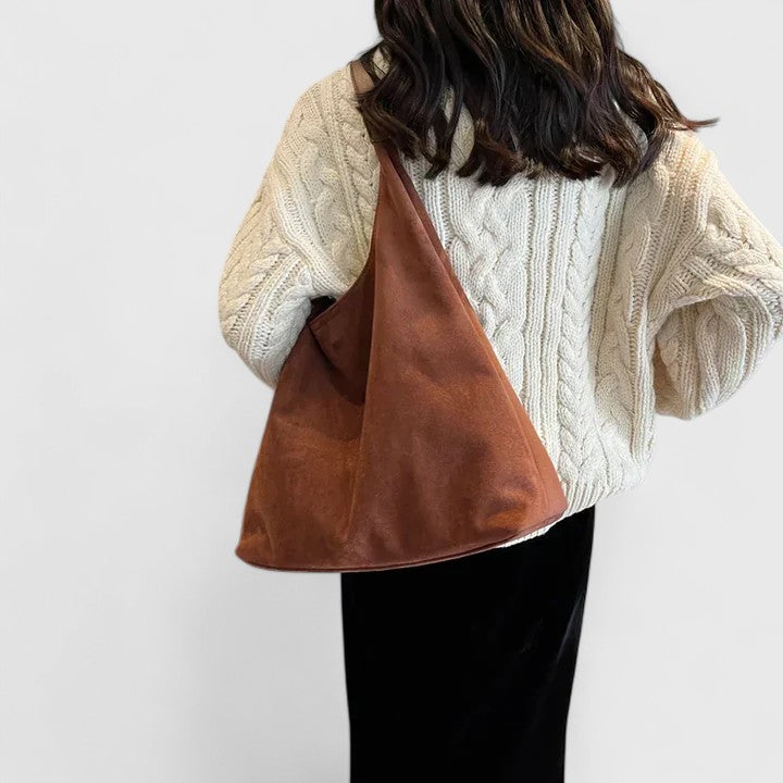Women's Minimalist Shoulder Bag with Versatile Design and Adjustable Strap
