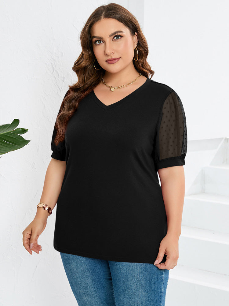 Women's V-Neck Top with Versatile Style and Soft Fabric