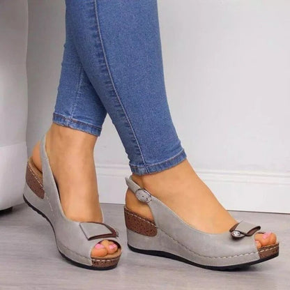 Women's Cushioned Sandals with Arch Support and Adjustable Straps