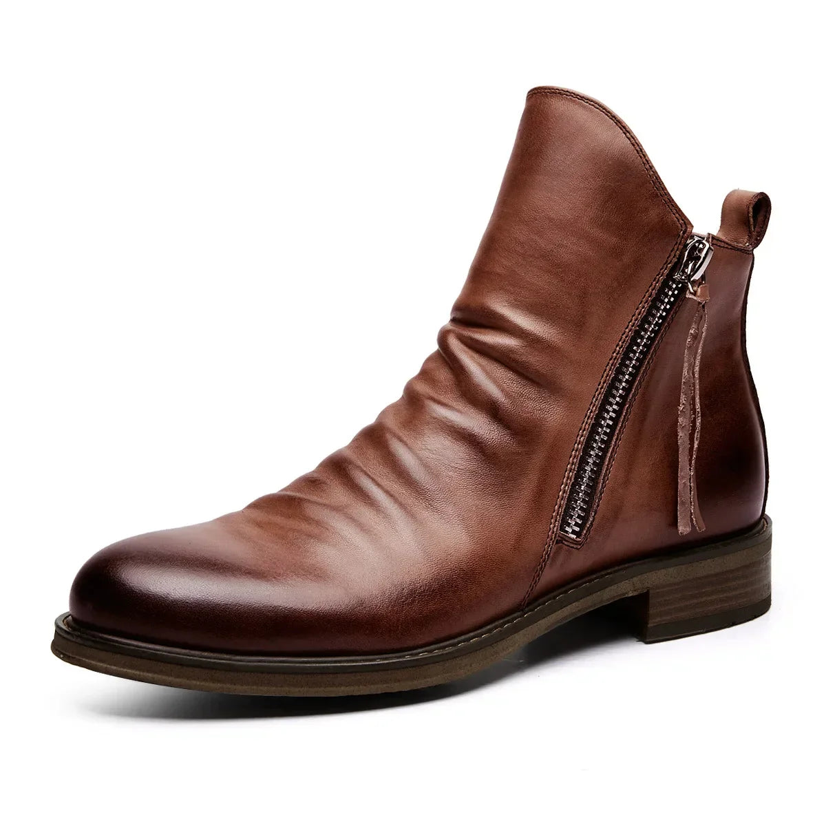 Alessandro Vieri Leather Chelsea Boots
