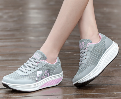 Women's Walking Sneakers with Supportive Design and Breathable Upper