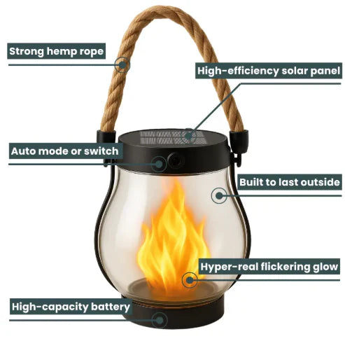 【LAST DAY SALE】Solar Lantern Outdoor Lamp