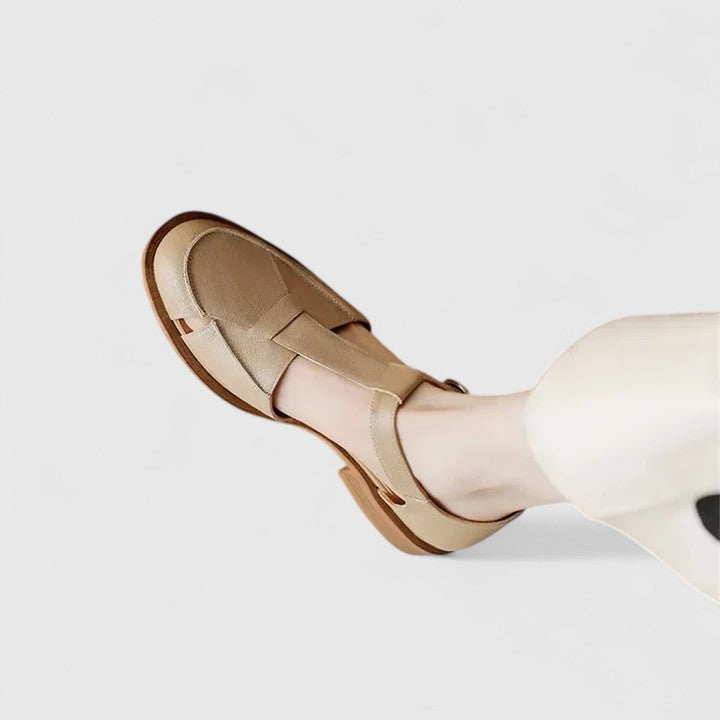 Women's Mary Jane Sandals with Classic Design and Adjustable Strap