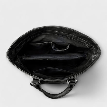 Women's Handbag with Structured Design and Functional Pockets