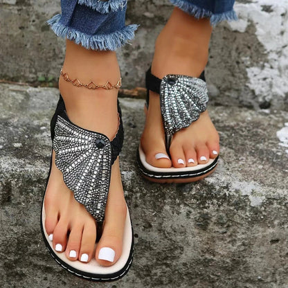 Women's Sandals with Adjustable Straps and Cushioned Footbed