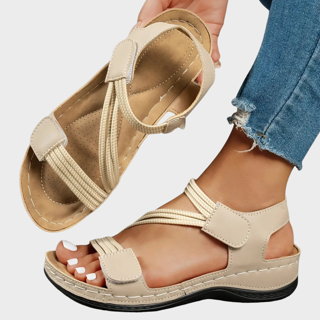 Women's Casual Sandals with Adjustable Straps and Cushioned Sole