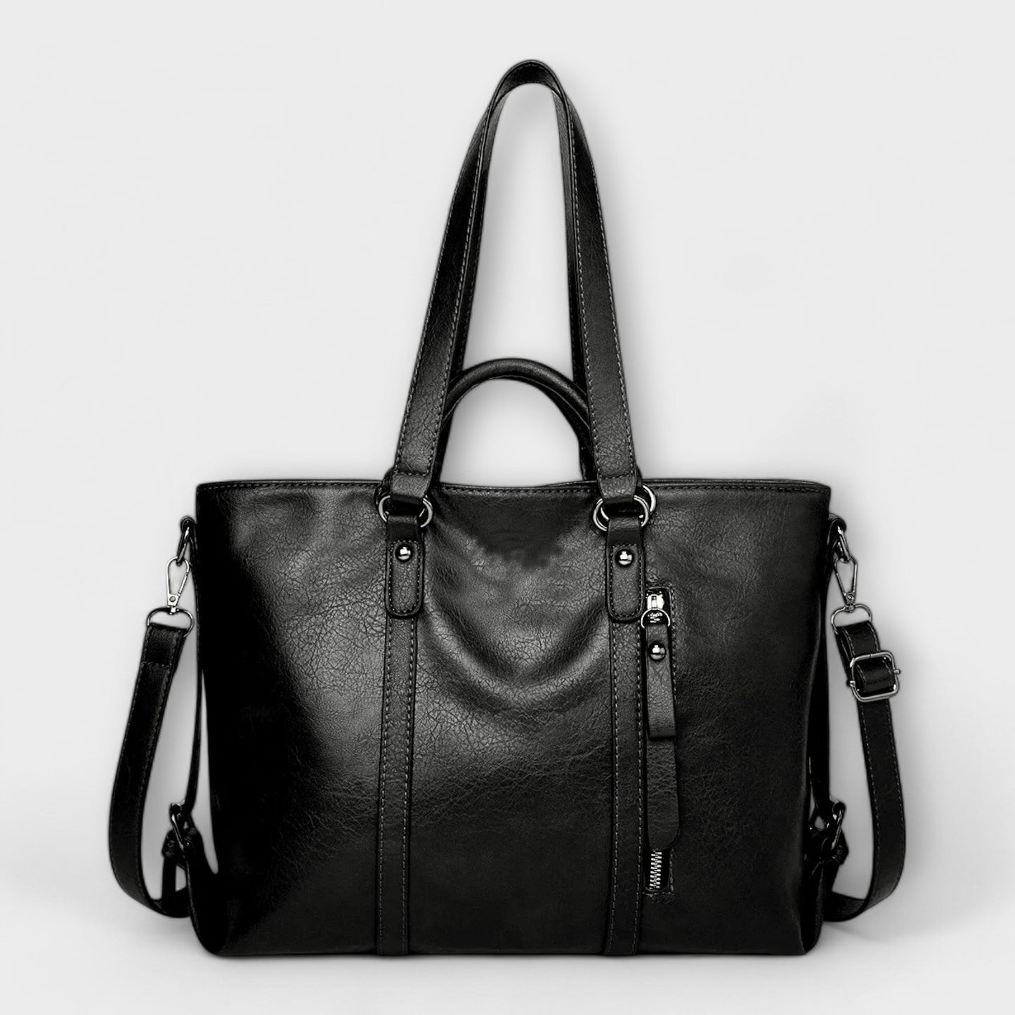 Women's Handbag with Structured Design and Functional Pockets
