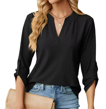 Women's Blouse with Relaxed Fit and Lightweight Fabric