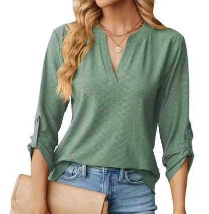 Women's Blouse with Relaxed Fit and Lightweight Fabric