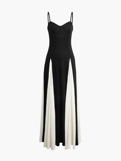 Luxurious Elegant Statement Pattern Monochrome Dramatic Open Back Evening Maxi Dress