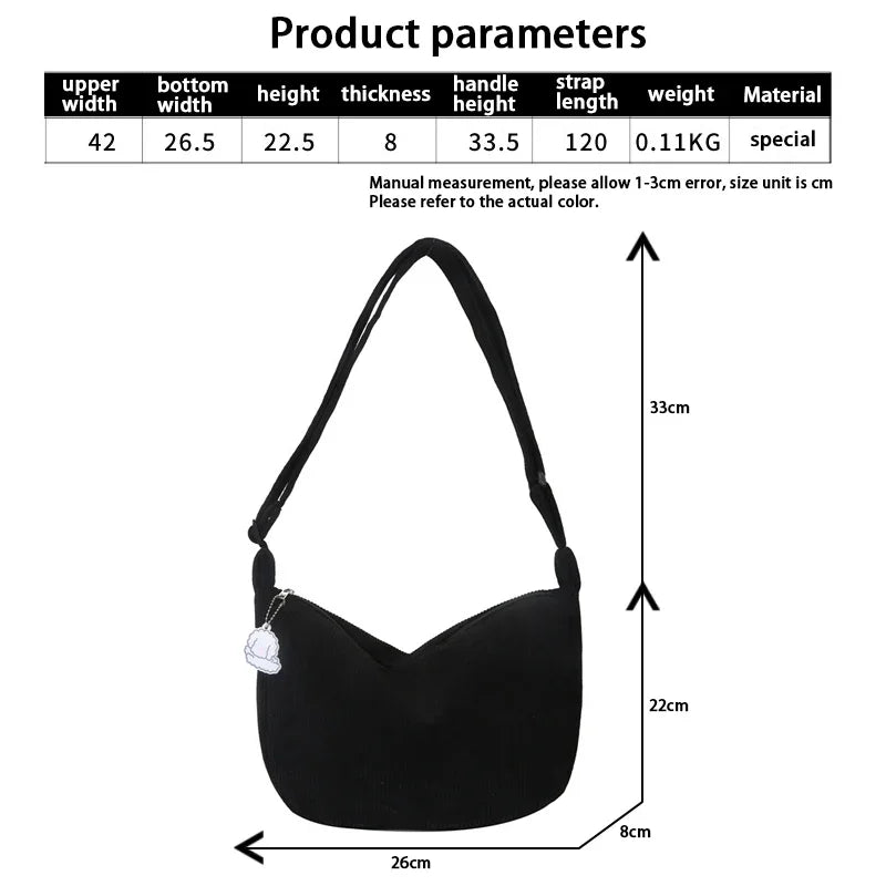 Women's Shoulder Bag with Elegant Shape and Versatile Design