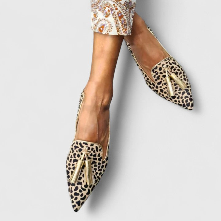 Women's Classic Loafers with Cushioned Insole and Flexible Sole