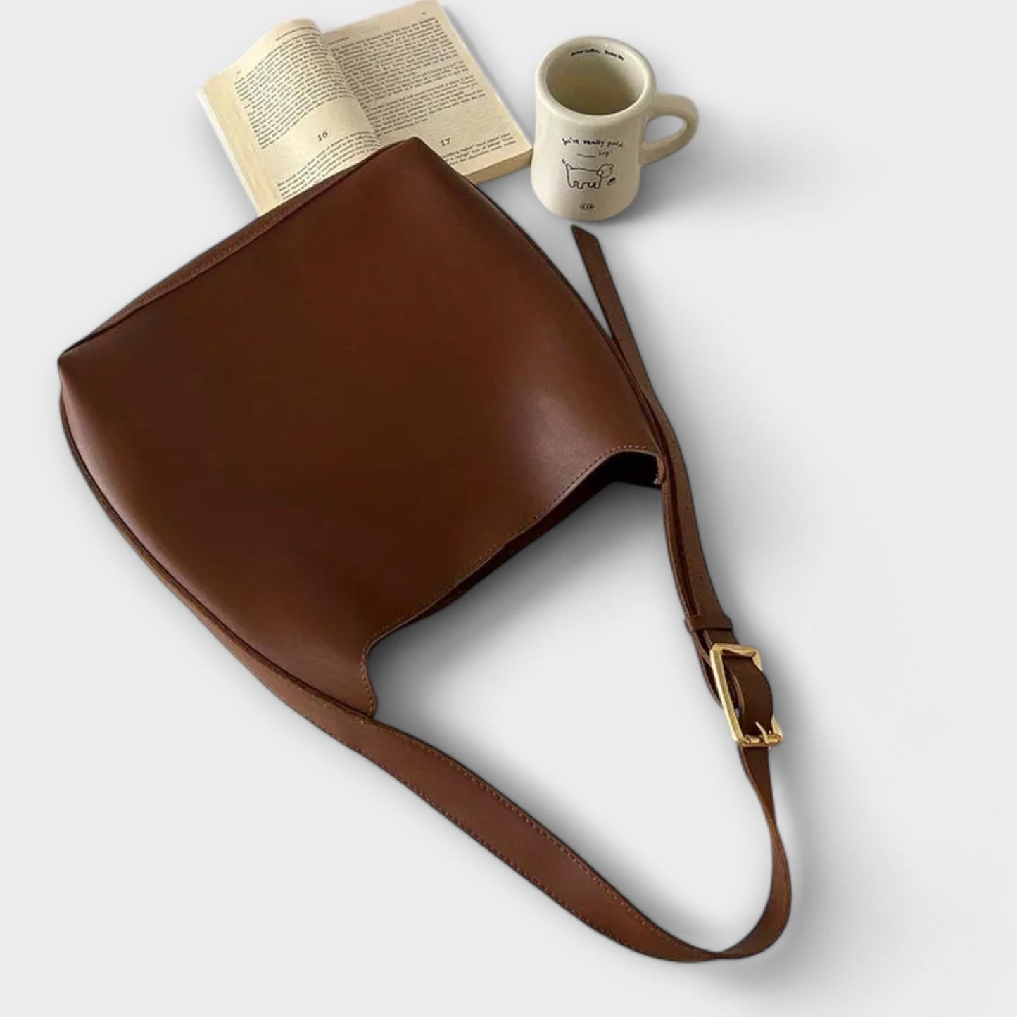 Women's Classic Shoulder Bag with Adjustable Strap and Spacious Interior