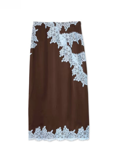 Jolie | Lace Panel Top and Skirt Set with Stylish Design