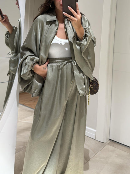 Daphne | Casual Two-Piece Suit with Jacket and Drawstring Trousers
