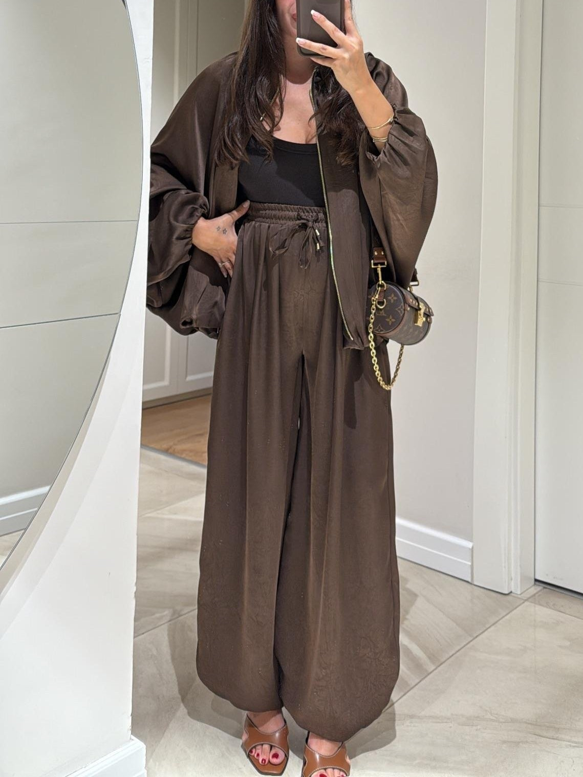 Daphne | Casual Two-Piece Suit with Jacket and Drawstring Trousers