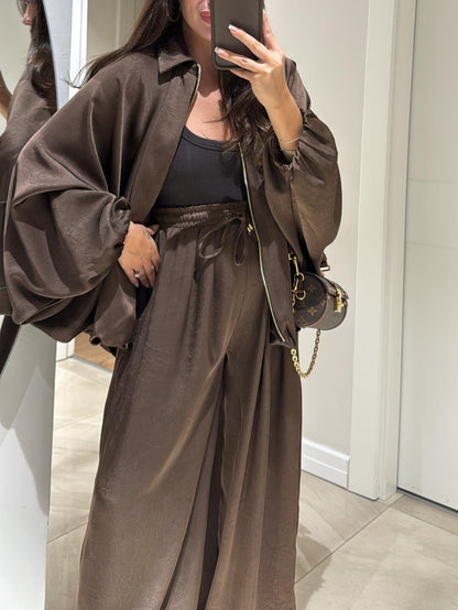 Daphne | Casual Two-Piece Suit with Jacket and Drawstring Trousers