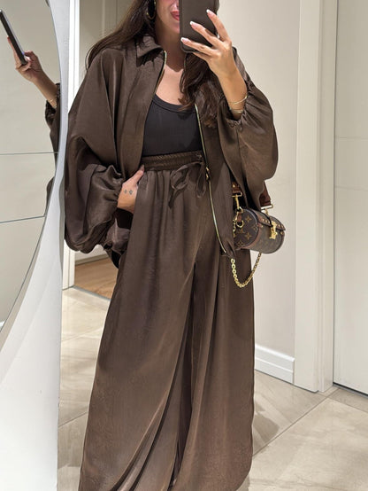 Daphne | Casual Two-Piece Suit with Jacket and Drawstring Trousers