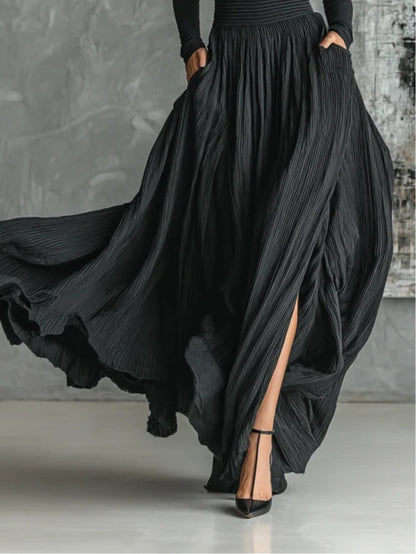 Willow | Turtleneck and Pleated Skirt Set with Versatile Style
