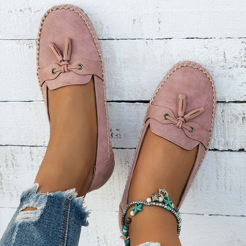 Women's Soft Loafers with Cushioned Insole and Flexible Sole