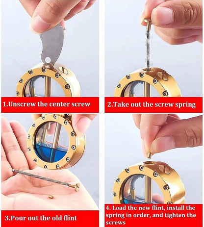 🎁Joululahjat🎄50% OFF🎅🔥 -Retro läpinäkyvä kerosiini sytytin 