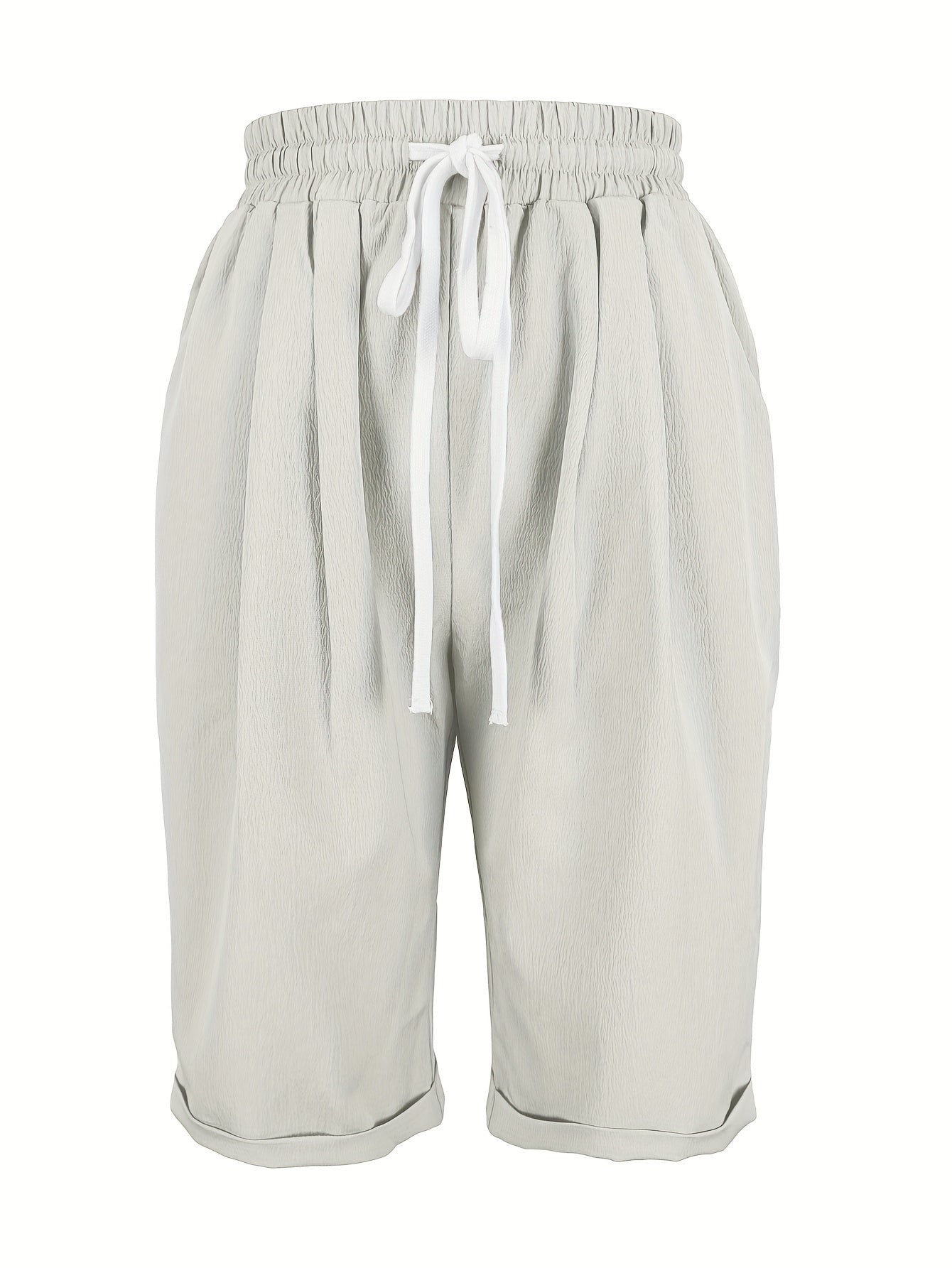 Avery | Capri Trousers with Relaxed Fit and Elastic Waist