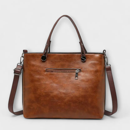 Women's Functional Handbag with Multiple Pockets and Adjustable Strap