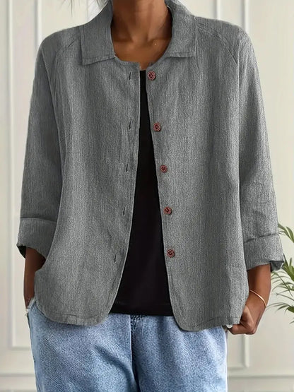 Women's Classic Top with Lightweight Fabric and Versatile Design