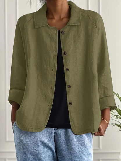 Women's Classic Top with Lightweight Fabric and Versatile Design