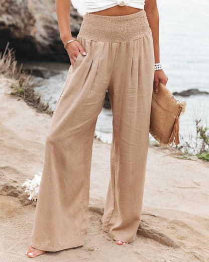 Maren | Beach Trousers with Wide Legs and Lightweight Fabric