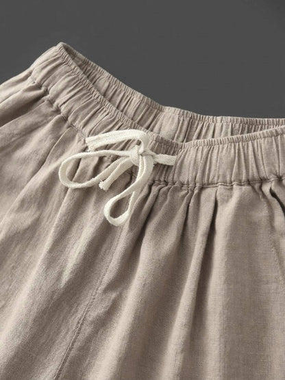 Brielle | Drawstring Straight-Leg Trousers with Adjustable Waist