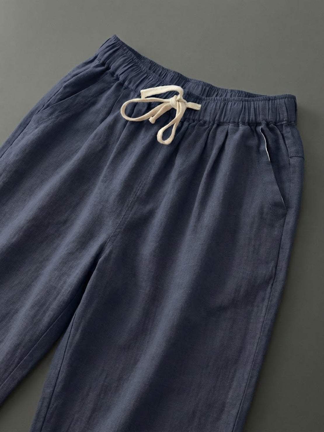 Brielle | Drawstring Straight-Leg Trousers with Adjustable Waist