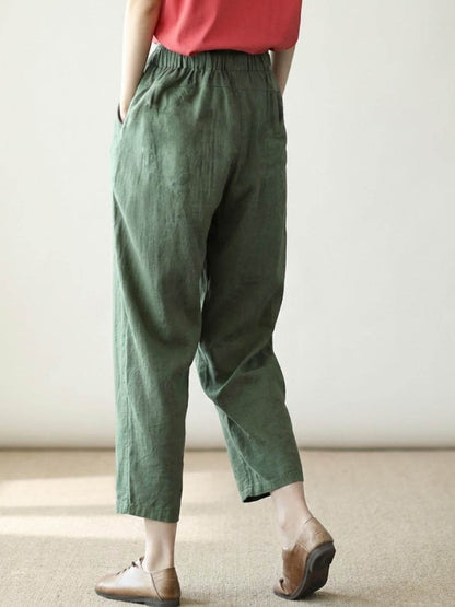 Brielle | Drawstring Straight-Leg Trousers with Adjustable Waist