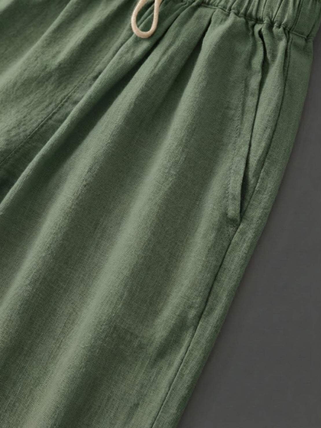 Brielle | Drawstring Straight-Leg Trousers with Adjustable Waist