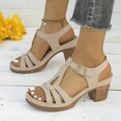 Women's Adjustable Buckle Sandals with Cushioned Footbed and Secure Fit