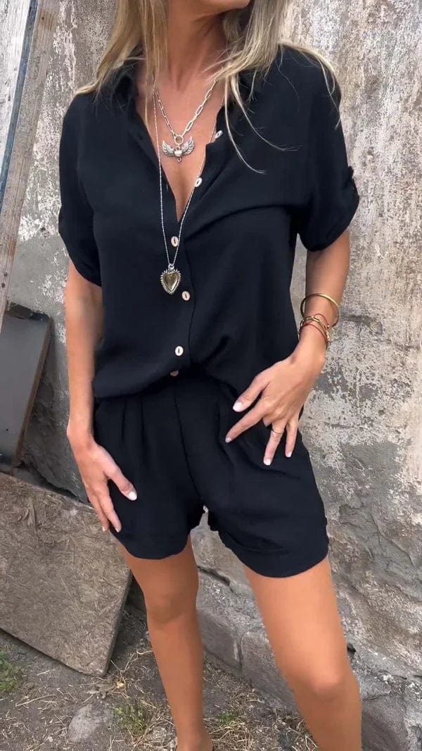 Vivienne | Summer Shorts and Top Set with Breathable Fabric