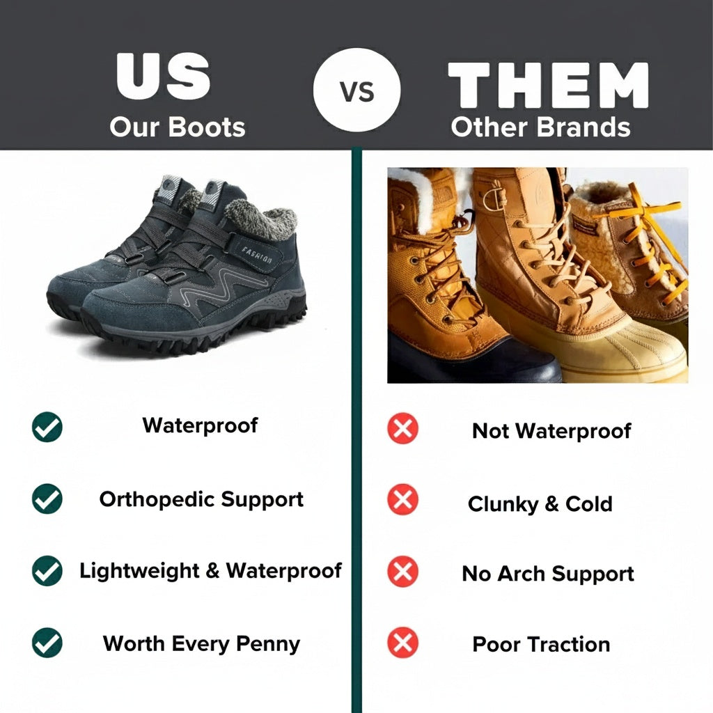 Women's Waterproof Boots with Supportive Design and Durable Sole