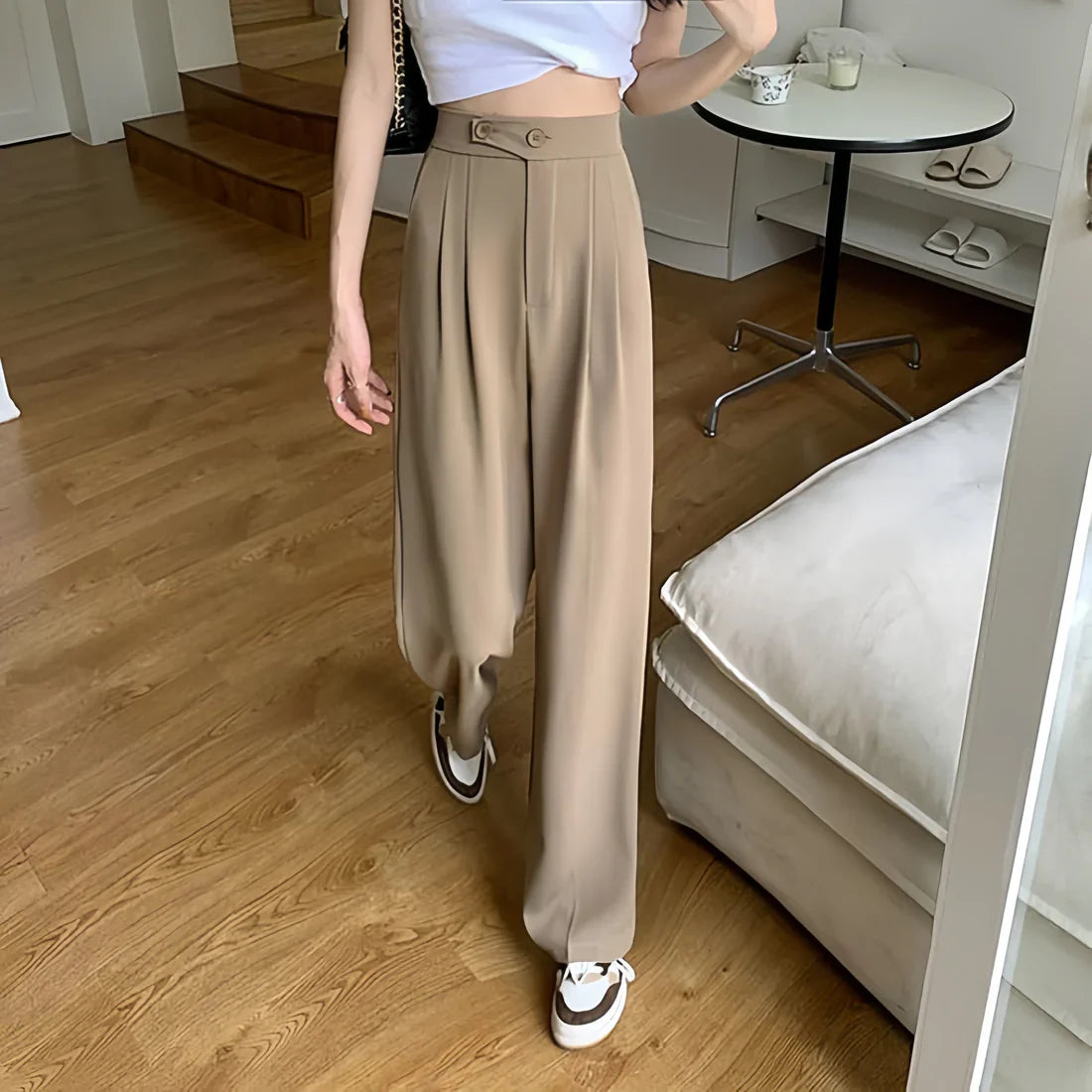 Chic Comfort Wide-Leg Trousers