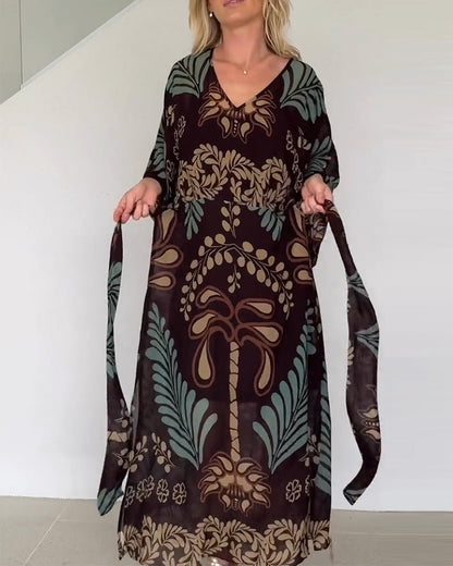 Liora | Breathable Cotton Blend Maxi Dress