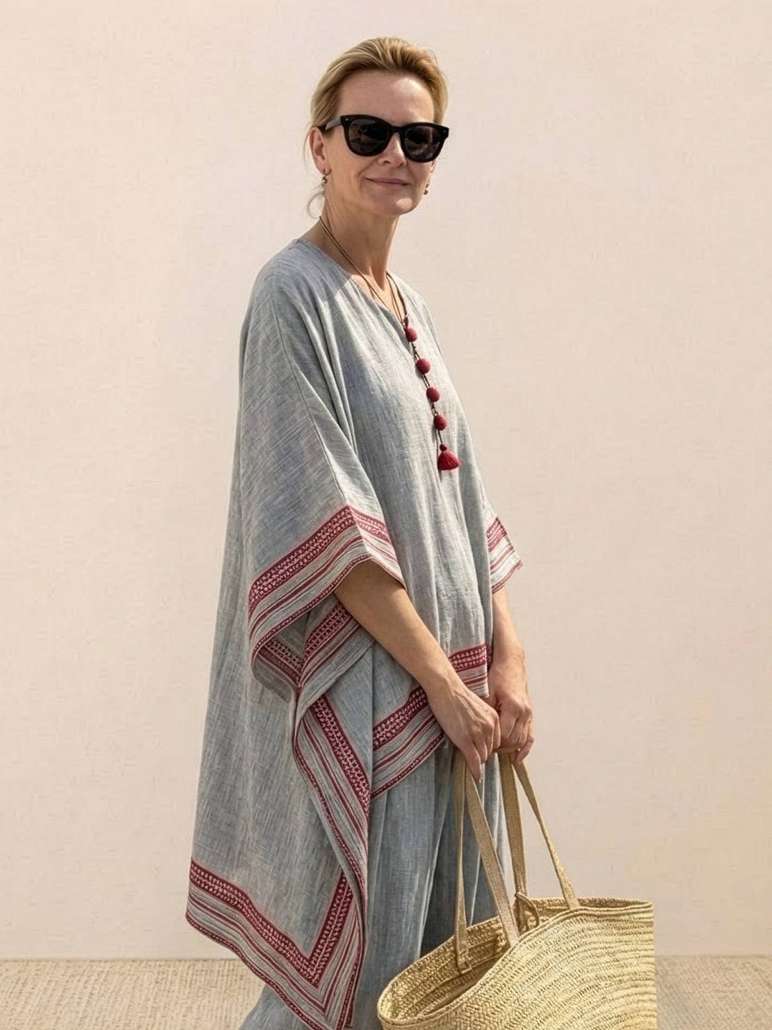 Wren | Striped Two-Piece Set with Wide-Leg Trousers and Tee