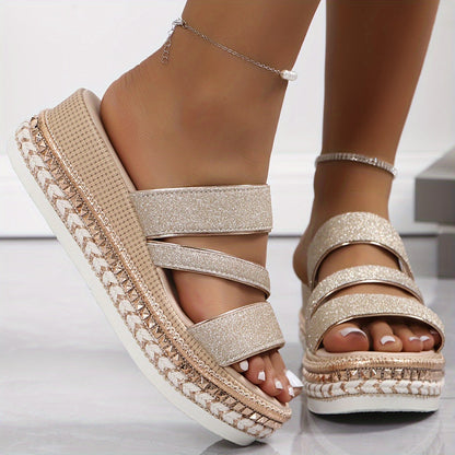 Women's Spring Sandals with Cushioned Footbed and Adjustable Straps