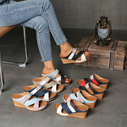 Women's Wedge Slides with Comfortable Fit and Supportive Design