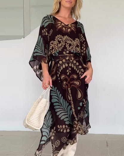 Liora | Breathable Cotton Blend Maxi Dress