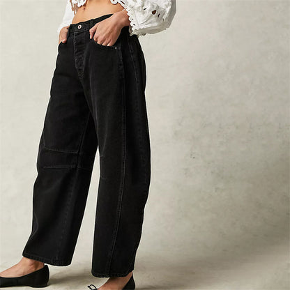 Tatum | Barrel Leg Jeans with High Waist and Relaxed Fit