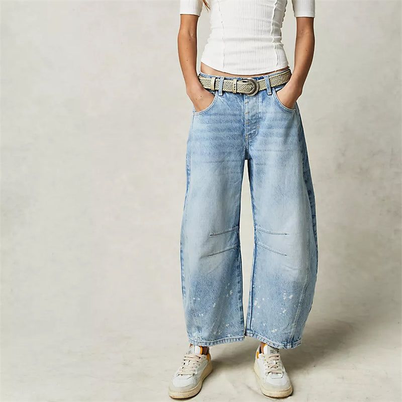 Tatum | Barrel Leg Jeans with High Waist and Relaxed Fit