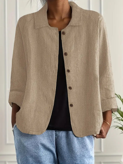 Women's Classic Top with Lightweight Fabric and Versatile Design