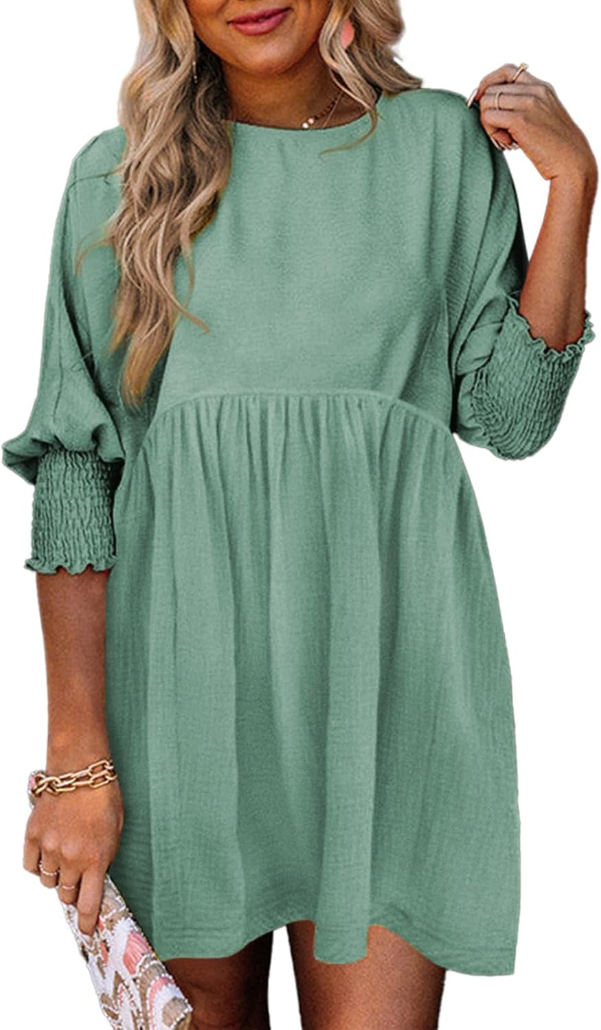 Women's Summer Day Dress with Ruched Design and Adjustable Straps